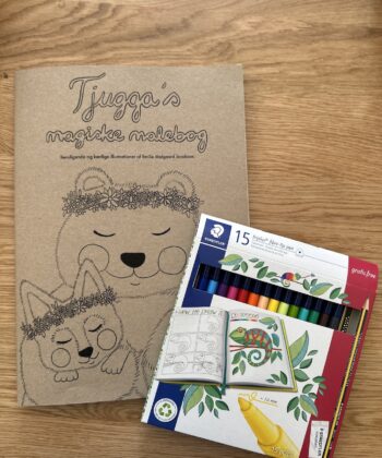 Malebogssæt med Tjugga