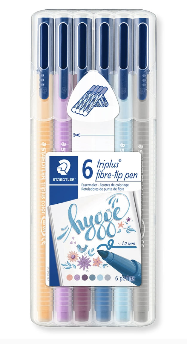 Staedtler Triplus fibre-tip pen - 6 stk - hygge