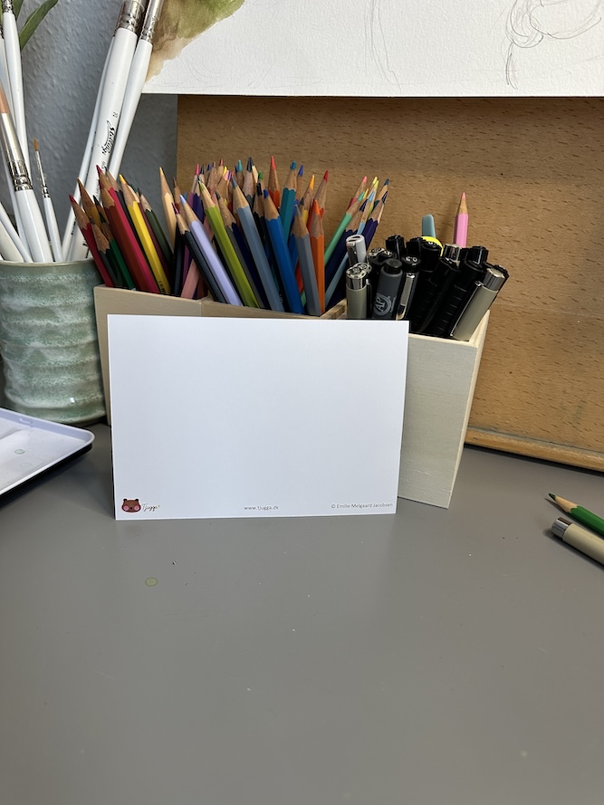 Tjugga postkort bagside